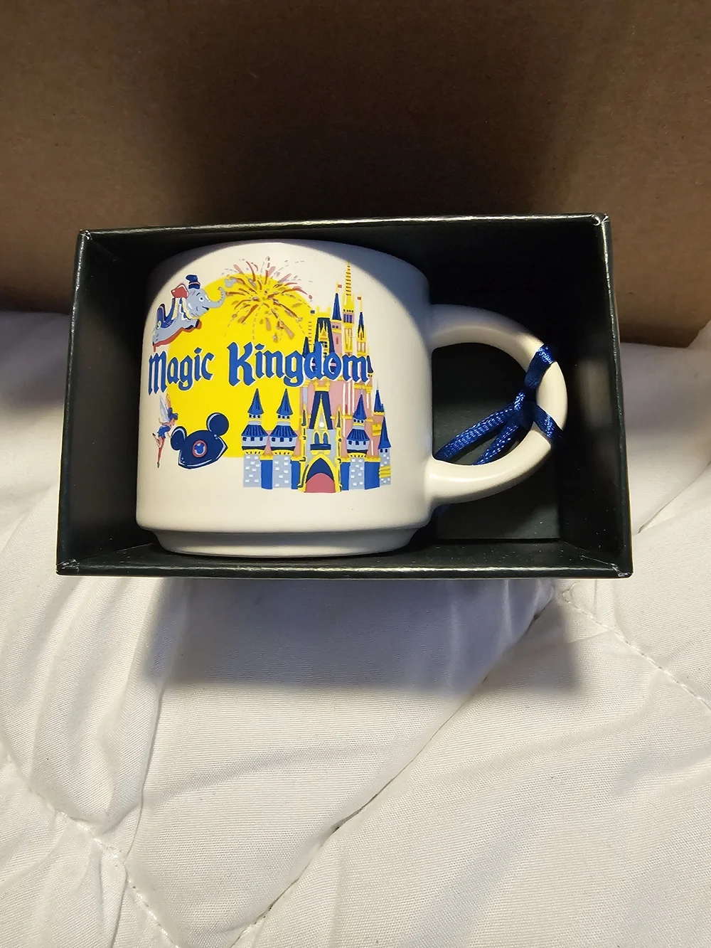 Starbucks Magic Kingdom White and Blue Ceramic Mug